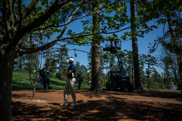 250413 Ludvig Aberg of Sweden during the final round of the 2025 Masters Golf Tournament on April 13, 2025 in Augusta. Photo: Petter Arvidson BILDBYRAN kod PA PA1010 bbeng golf masters the masters augusta us masters sverige Copyright: PETTERxARVIDSON BB250413PA042
