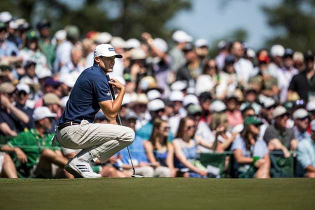 250413 Ludvig Aberg of Sweden during the final round of the 2025 Masters Golf Tournament on April 13, 2025 in Augusta. Photo: Petter Arvidson BILDBYRAN kod PA PA1010 bbeng golf masters the masters augusta us masters sverige Copyright: PETTERxARVIDSON BB250413PA055