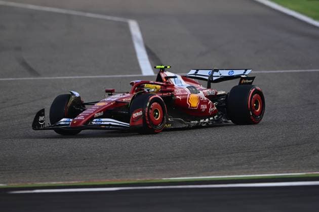 F1 Grand Prix of Bahrain Lewis Hamilton of Scuderia Ferrari races during the Bahrain GP, the 4th round of the Formula 1 World Championship, WM, Weltmeisterschaft at the Bahrain International Circuit in Sakhir, Bahrain, on April 13, 2025. Sakhir Bahrain  Copyright: xAndreaxDiodatox originalFilename:diodato-f1bahrai250413_nplGs.jpg