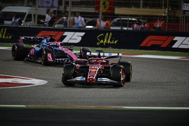 F1 Grand Prix of Bahrain Charles Leclerc of Scuderia Ferrari races during the Bahrain GP, the 4th round of the Formula 1 World Championship, WM, Weltmeisterschaft at the Bahrain International Circuit in Sakhir, Bahrain, on April 13, 2025. Sakhir Bahrain  Copyright: xAndreaxDiodatox originalFilename:diodato-f1bahrai250413_npWDu.jpg