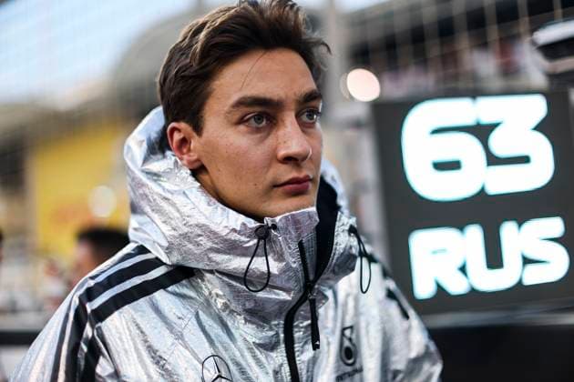 F1 - BAHRAIN GRAND PRIX 2025 RUSSELL George (gbr), Mercedes AMG F1 Team W16, portrait during the Formula 1 Gulf Bahrain Grand Prix 2025, 4th round of the 2025 FIA Formula One World Championship, WM, Weltmeisterschaft from April 11 to 13, 2025 on the Bahrain International Circuit, in Sakhir, Bahrain - SakhirBahrain  Copyright: xXavixBonillax