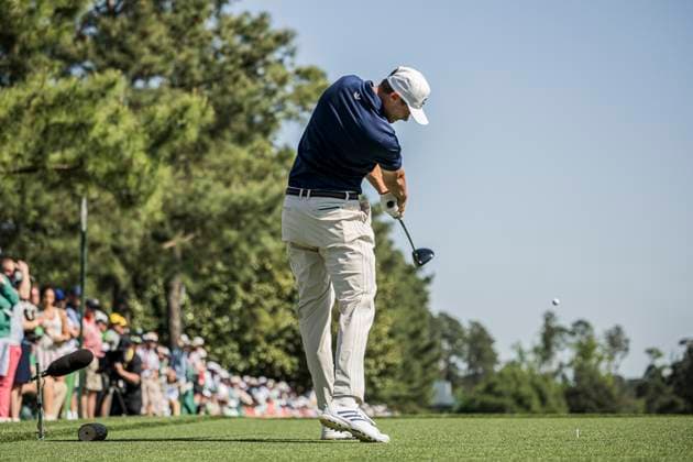 250413 Ludvig Aberg of Sweden during the final round of the 2025 Masters Golf Tournament on April 13, 2025 in Augusta. Photo: Petter Arvidson BILDBYRAN kod PA PA1010 bbeng golf masters the masters augusta us masters Copyright: PETTERxARVIDSON BB250413PA068
