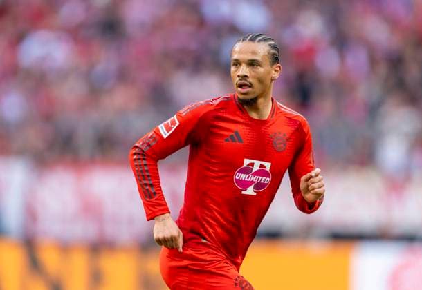 12.04.2025, Fussball 1. Bundesliga 2024 2025, 29. Spieltag, FC Bayern München - Borussia Dortmund, in der Allianz-Arena München. Leroy Sane (Bayern München)