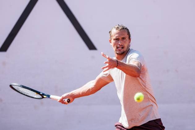 BMW Open München ATP, Tennis Herren 500; 14.04.2025 Alexander Zverev (Deutschland) trainiert, Training BMW Open by Bitpanda München ATP 500: Tag 3, München, MTTC Iphitos am 14.04.2025 Copyright: xBEAUTIFULxSPORTS Wunderlx