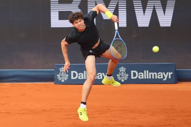 Ben Shelton (USA) Tennis BMW Open by Bitpanda ATP, Tennis Herren 500 München 14.04.2025 FOTO: Mladen Lackovic LakoPress