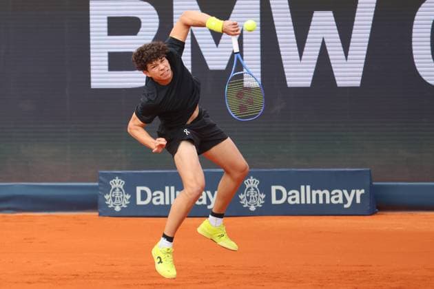 Ben Shelton (USA) Tennis BMW Open by Bitpanda ATP, Tennis Herren 500 München 14.04.2025 FOTO: Mladen Lackovic LakoPress