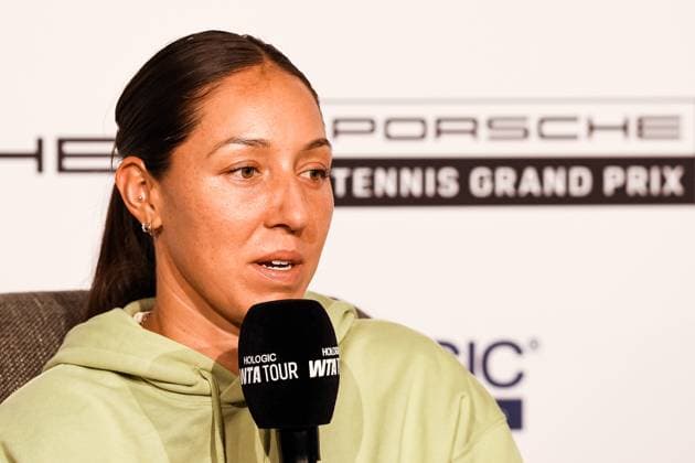 Jessica Pegula (USA) beim Interview GER, Porsche Tennis Grand Prix GP Stuttgart 2025, WTA500, 14.04.2025 GER, Porsche Tennis Grand Prix GP Stuttgart 2025, WTA500, 14.04.2025 Stuttgart Copyright: xEibner-Pressefoto RogerxBuerkex EP