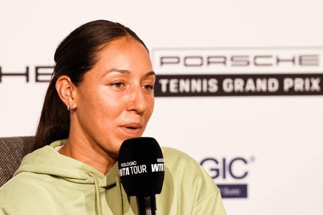 Jessica Pegula (USA) beim Interview GER, Porsche Tennis Grand Prix GP Stuttgart 2025, WTA500, 14.04.2025 GER, Porsche Tennis Grand Prix GP Stuttgart 2025, WTA500, 14.04.2025 Stuttgart Copyright: xEibner-Pressefoto RogerxBuerkex EP