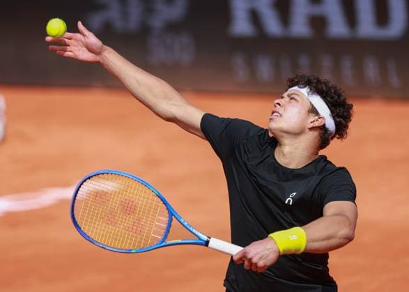 Ben Shelton (USA) Tennis - BMW Open 2025 - ATP, Tennis Herren 500 - MTTC Iphitos - Munich - - Germany - 14 April 2025. Copyright: xJuergenxHasenkopfx