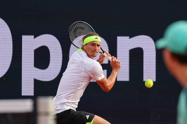 Alexander Zverev (Deutschland), GER, BMW Open by Bitpanda, Alexander Zverev (Deutschland) vs. Alexandre Muller (FRA), Tennis, ATP, Tennis Herren 500, Herren, 14.04.2025, GER, BMW Open by Bitpanda, Alexander Zverev (Deutschland) vs. Alexandre Muller (FRA), Tennis, ATP 500, Herren, 14.04.2025 Muenchen Copyright: xEibner-Pressefoto JennixMaulx EP_JML