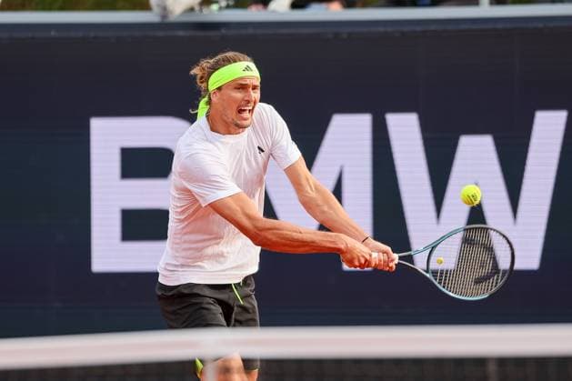 Alexander Zverev (Deutschland), GER, BMW Open by Bitpanda, Alexander Zverev (Deutschland) vs. Alexandre Muller (FRA), Tennis, ATP, Tennis Herren 500, Herren, 14.04.2025, GER, BMW Open by Bitpanda, Alexander Zverev (Deutschland) vs. Alexandre Muller (FRA), Tennis, ATP 500, Herren, 14.04.2025 Muenchen Copyright: xEibner-Pressefoto JennixMaulx EP_JML