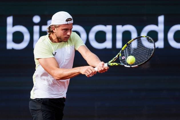 BMW Open München ATP, Tennis Herren 500; 14.04.2025 Alexandre Muller (Frankreich) im Match gegen Alexander Zverev (Deutschland) BMW Open by Bitpanda München ATP 500: Tag 3, München, MTTC Iphitos am 14.04.2025 Copyright: xBEAUTIFULxSPORTS Wunderlx