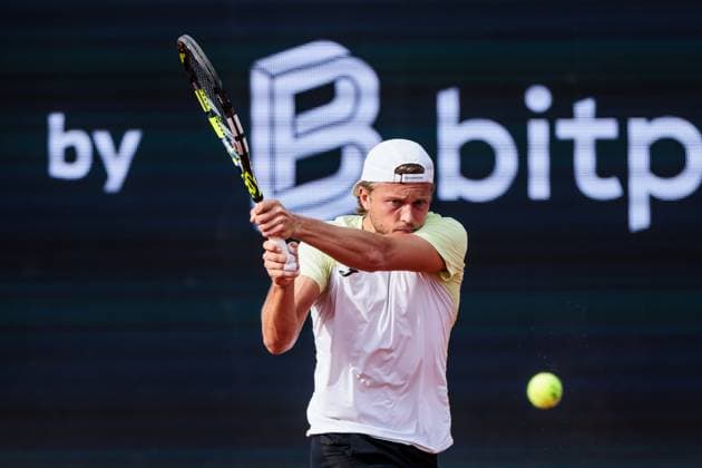 BMW Open München ATP, Tennis Herren 500; 14.04.2025 Alexandre Muller (Frankreich) im Match gegen Alexander Zverev (Deutschland) BMW Open by Bitpanda München ATP 500: Tag 3, München, MTTC Iphitos am 14.04.2025 Copyright: xBEAUTIFULxSPORTS Wunderlx