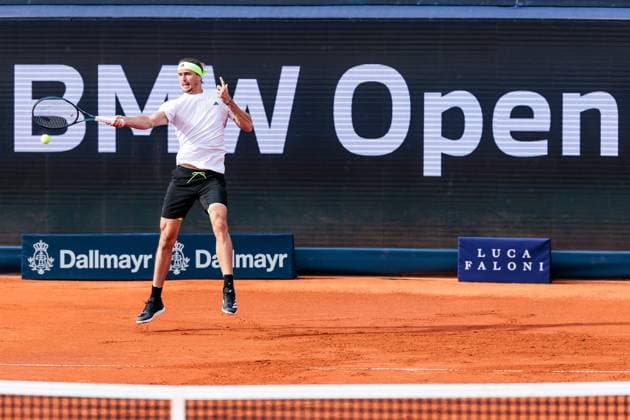 BMW Open München ATP, Tennis Herren 500; 14.04.2025 Alexander Zverev (Deutschland) im Match gegen Alexandre Muller (Frankreich) BMW Open by Bitpanda München ATP 500: Tag 3, München, MTTC Iphitos am 14.04.2025 Copyright: xBEAUTIFULxSPORTS Wunderlx