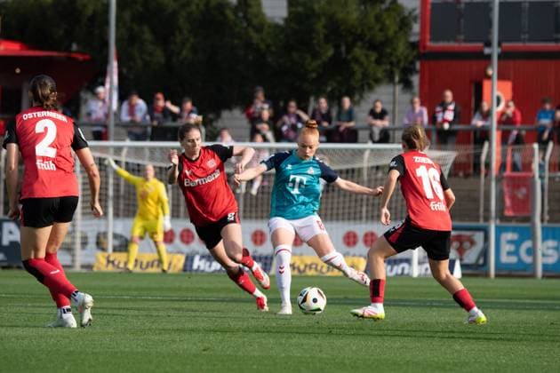 Leverkusen, Germany, April 14th 2025: Laura Vogt (8 FC Köln) in action during the Google Pixel Frauen-Bundesliga between Bayer Leverkusen and FC Köln at Ulrich-Haberland-Stadion in Leverkusen, Germany. (Qianru Zhang SPP) Copyright: xQianruxZhang SPPx spp-en-QiZh-DSC_0345