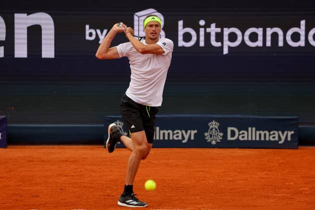 Alexander Zverev (Deutschland), GER, BMW Open by Bitpanda, Alexander Zverev (Deutschland) vs. Alexandre Muller (FRA), Tennis, ATP, Tennis Herren 500, Herren, 14.04.2025, GER, BMW Open by Bitpanda, Alexander Zverev (Deutschland) vs. Alexandre Muller (FRA), Tennis, ATP 500, Herren, 14.04.2025 Muenchen Copyright: xEibner-Pressefoto JennixMaulx EP_JML