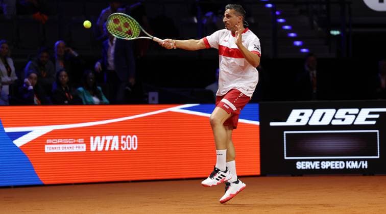 Stuttgart , Porsche Tennis Grand Prix , Doppel-Mixed-Showevent, Fernando Meira