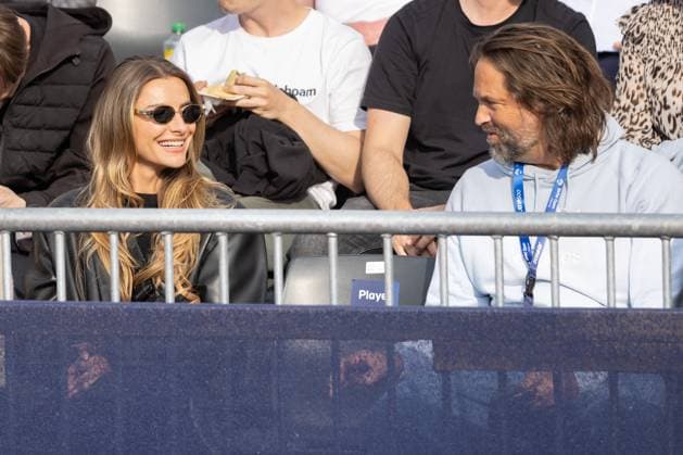 Alexander Zverev Freundin Sophia Thomalla auf der Tribuene Tennis - BMW Open 2025 - ATP, Tennis Herren 500 - MTTC Iphitos - Munich - - Germany - 14 April 2025. Copyright: xJuergenxHasenkopfx