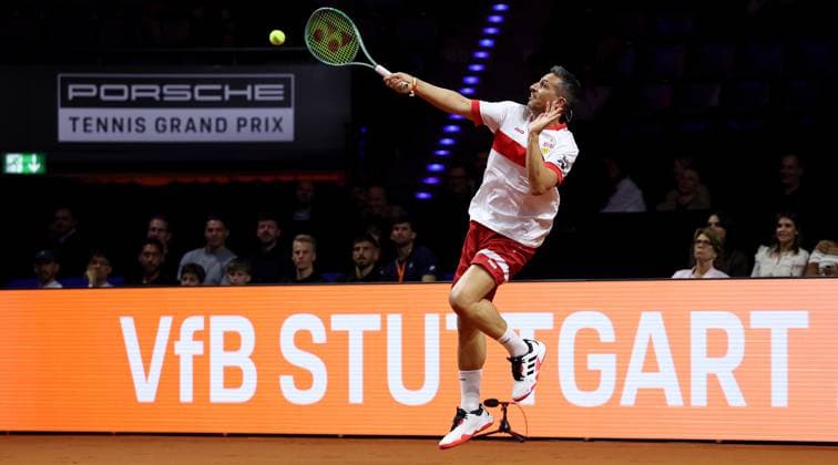 Stuttgart , Porsche Tennis Grand Prix , Doppel-Mixed-Showevent, Fernando Meira
