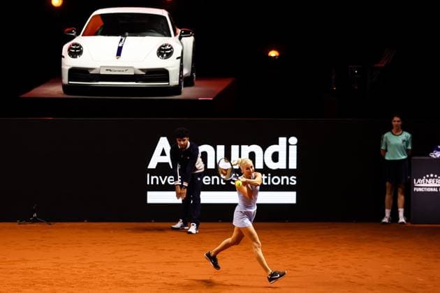 im Bild Anastasia Potapova Anastasia Potapova vs Clara Tauson DEN GER, Porsche Tennis Grand Prix GP Stuttgart 2025, WTA500, 14.04.2025 GER, Porsche Tennis Grand Prix GP Stuttgart 2025, WTA500, 14.04.2025 Stuttgart Copyright: xEibner-Pressefoto RogerxBuerkex EP