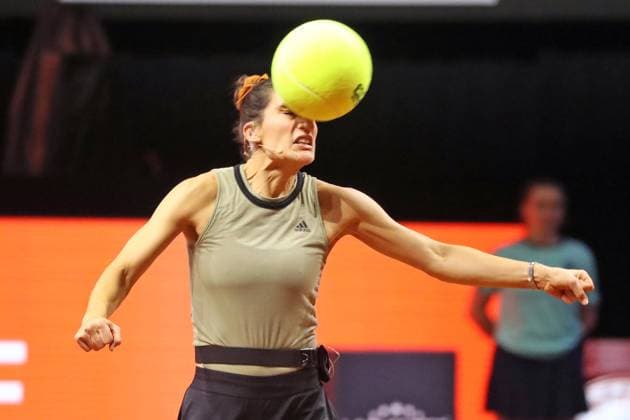 Sport Bilder des Tages 14.04.25 Porsche Tennis Grand Prix Deutschland, Stuttgart, 14.04.2025, Tennis, Porsche Tennis Grand Prix 2025 Stuttgart: Andrea Petkovic.