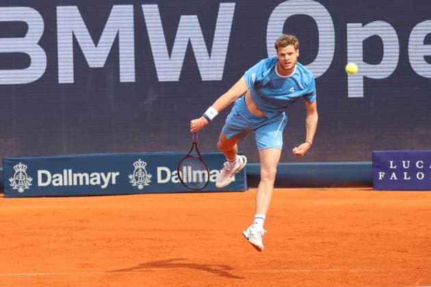 Yannick Hanfmann (GER) Tennis BMW Open by Bitpanda ATP, Tennis Herren 500 München 15.04.2025 FOTO: Mladen Lackovic LakoPress
