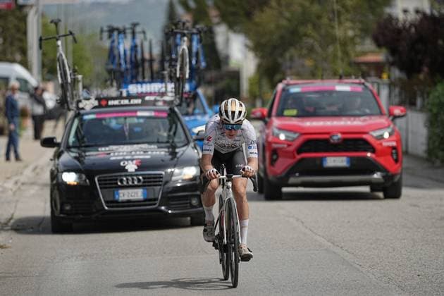 Sampo Malinen (Monzon-Incolor-Gub) during the Giro d™Abruzzo, stage 1 from Scerni to Crecchio (151 km) - Abruzzo, Italy - Tuesday, April 15, 2025. - cycling .  Copyright: xMarcoxAlpozzi LaPressex