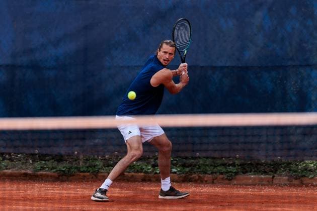 BMW Open München ATP, Tennis Herren 500; 15.04.2025 Alexander Zverev (Deutschland) Training, trainiert BMW Open by Bitpanda München ATP 500: Tag 4, München, MTTC Iphitos am 15.04.2025 Copyright: xBEAUTIFULxSPORTS Wunderlx