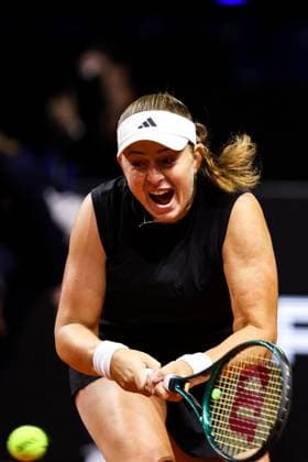 im Bild Jelena OSTAPENKO LAT Jelena OSTAPENKO LAT vs Dayana YASTREMSKA UKR GER, Porsche Tennis Grand Prix GP Stuttgart 2025, WTA500, 15.04.2025 GER, Porsche Tennis Grand Prix GP Stuttgart 2025, WTA500, 15.04.2025 Stuttgart Copyright: xEibner-Pressefoto RogerxBuerkex EP
