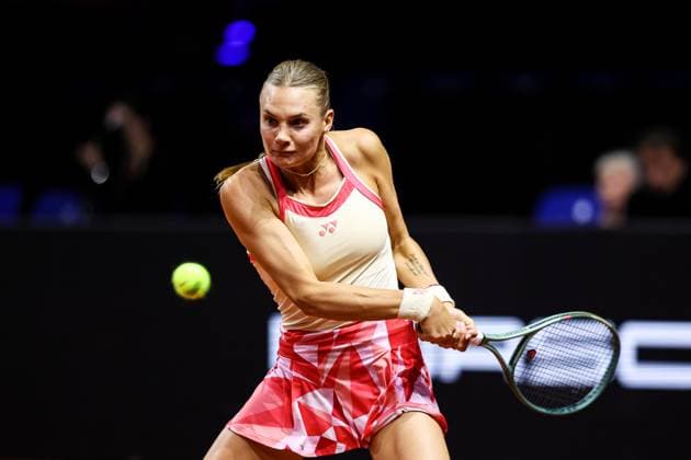 im Bild Dayana YASTREMSKA UKR Jelena OSTAPENKO LAT vs Dayana YASTREMSKA UKR GER, Porsche Tennis Grand Prix GP Stuttgart 2025, WTA500, 15.04.2025 GER, Porsche Tennis Grand Prix GP Stuttgart 2025, WTA500, 15.04.2025 Stuttgart Copyright: xEibner-Pressefoto RogerxBuerkex EP