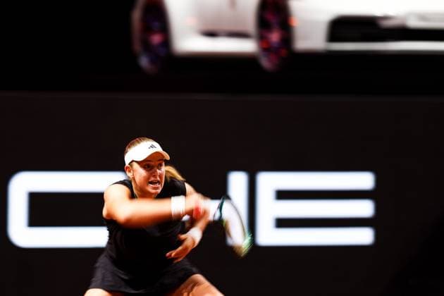 im Bild Jelena OSTAPENKO LAT Jelena OSTAPENKO LAT vs Dayana YASTREMSKA UKR GER, Porsche Tennis Grand Prix GP Stuttgart 2025, WTA500, 15.04.2025 GER, Porsche Tennis Grand Prix GP Stuttgart 2025, WTA500, 15.04.2025 Stuttgart Copyright: xEibner-Pressefoto RogerxBuerkex EP