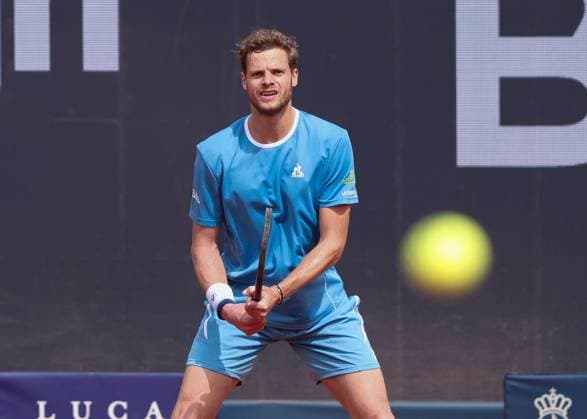 Yannick Hanfmann (GER) Tennis - BMW Open 2025 - ATP, Tennis Herren 500 - MTTC Iphitos - Munich - - Germany - 15 April 2025. Copyright: xJuergenxHasenkopfx