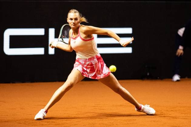 im Bild Dayana YASTREMSKA UKR Jelena OSTAPENKO LAT vs Dayana YASTREMSKA UKR GER, Porsche Tennis Grand Prix GP Stuttgart 2025, WTA500, 15.04.2025 GER, Porsche Tennis Grand Prix GP Stuttgart 2025, WTA500, 15.04.2025 Stuttgart Copyright: xEibner-Pressefoto RogerxBuerkex EP