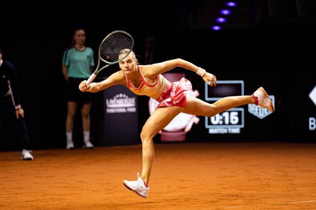 im Bild Dayana YASTREMSKA UKR Jelena OSTAPENKO LAT vs Dayana YASTREMSKA UKR GER, Porsche Tennis Grand Prix GP Stuttgart 2025, WTA500, 15.04.2025 GER, Porsche Tennis Grand Prix GP Stuttgart 2025, WTA500, 15.04.2025 Stuttgart Copyright: xEibner-Pressefoto RogerxBuerkex EP