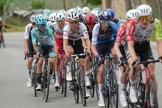 Brenner Marco Of Tudor Pro Cycling Team in the middle of the pack during the Giro d™Abruzzo, stage 1 from Scerni to Crecchio (151 km) - Abruzzo, Italy - Tuesday, April 15, 2025. - cycling .  Copyright: xMarcoxAlpozzi LaPressex
