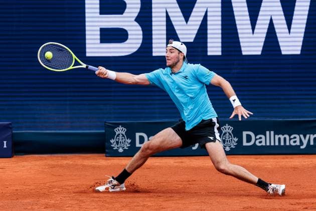 BMW Open München ATP, Tennis Herren 500; 15.04.2025 Jan-Lennard Struff (Deutschland) im Match gegen Francisco Cerundolo (Argentinien) BMW Open by Bitpanda München ATP 500: Tag 4, München, MTTC Iphitos am 15.04.2025 Copyright: xBEAUTIFULxSPORTS Wunderlx