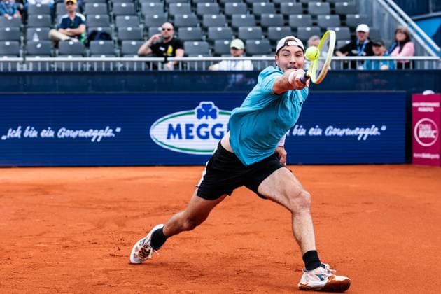 BMW Open München ATP, Tennis Herren 500; 15.04.2025 Jan-Lennard Struff (Deutschland) im Match gegen Francisco Cerundolo (Argentinien) BMW Open by Bitpanda München ATP 500: Tag 4, München, MTTC Iphitos am 15.04.2025 Copyright: xBEAUTIFULxSPORTS Wunderlx