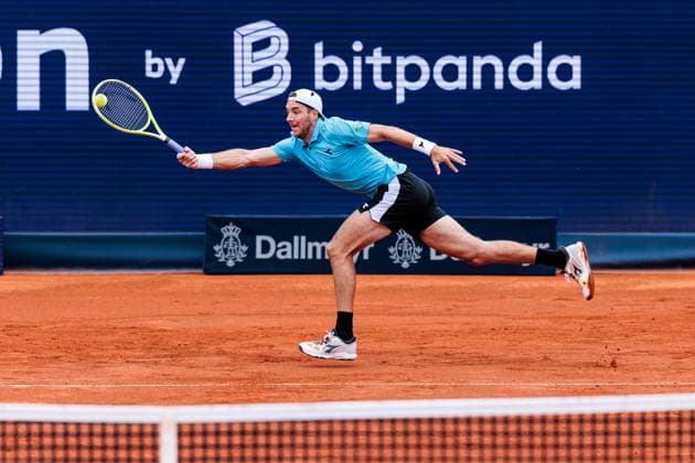 BMW Open München ATP, Tennis Herren 500; 15.04.2025 Jan-Lennard Struff (Deutschland) im Match gegen Francisco Cerundolo (Argentinien) BMW Open by Bitpanda München ATP 500: Tag 4, München, MTTC Iphitos am 15.04.2025 Copyright: xBEAUTIFULxSPORTS Wunderlx