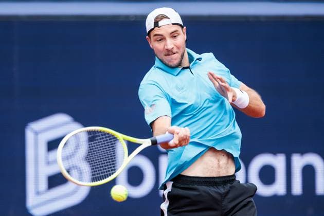 BMW Open München ATP, Tennis Herren 500; 15.04.2025 Jan-Lennard Struff (Deutschland) im Match gegen Francisco Cerundolo (Argentinien) BMW Open by Bitpanda München ATP 500: Tag 4, München, MTTC Iphitos am 15.04.2025 Copyright: xBEAUTIFULxSPORTS Wunderlx