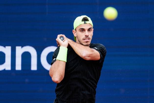 BMW Open München ATP, Tennis Herren 500; 15.04.2025 Francisco Cerundolo (Argentinien) im Match gegen Jan-Lennard Struff (Deutschland) BMW Open by Bitpanda München ATP 500: Tag 4, München, MTTC Iphitos am 15.04.2025 Copyright: xBEAUTIFULxSPORTS Wunderlx