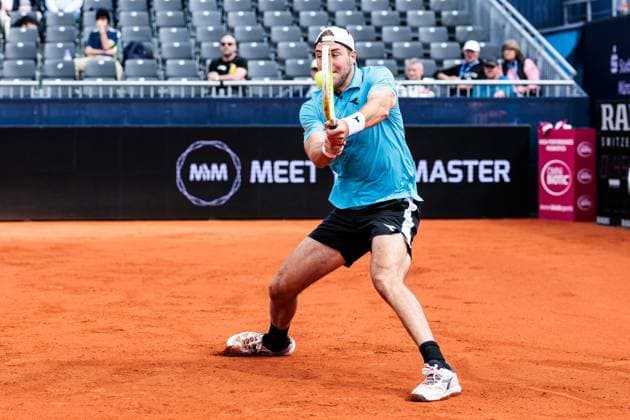 BMW Open München ATP, Tennis Herren 500; 15.04.2025 Jan-Lennard Struff (Deutschland) im Match gegen Francisco Cerundolo (Argentinien) BMW Open by Bitpanda München ATP 500: Tag 4, München, MTTC Iphitos am 15.04.2025 Copyright: xBEAUTIFULxSPORTS Wunderlx