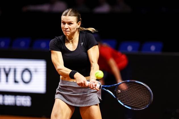 Im Bild Jana Fett CRO Donna Vekic CRO vs Jana Fett CRO GER, Porsche Tennis Grand Prix GP Stuttgart 2025, WTA500, 15.04.2025 GER, Porsche Tennis Grand Prix GP Stuttgart 2025, WTA500, 15.04.2025 Stuttgart Copyright: xEibner-Pressefoto RogerxBuerkex EP