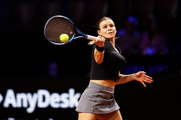 Im Bild Jana Fett CRO Donna Vekic CRO vs Jana Fett CRO GER, Porsche Tennis Grand Prix GP Stuttgart 2025, WTA500, 15.04.2025 GER, Porsche Tennis Grand Prix GP Stuttgart 2025, WTA500, 15.04.2025 Stuttgart Copyright: xEibner-Pressefoto RogerxBuerkex EP