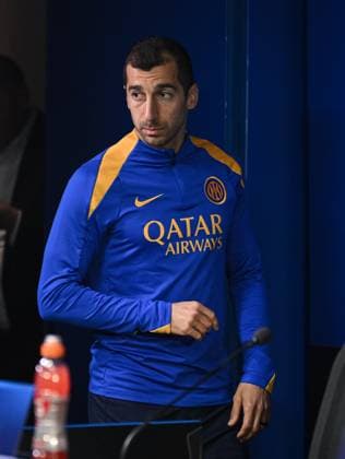 FUSSBALL CHAMPIONS LEAGUE SAISON 2024 2025 Viertelfinal Rueckspiel Inter Mailand - FC Bayern Muenchen 15.04.2025 Pressekonferenz Inter Mailand: Henrikh Mkhitaryan