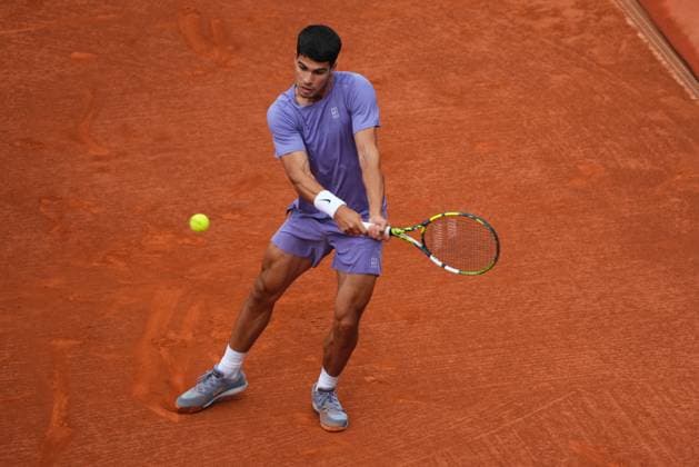 Barcelona, Spain, Barcelona Open Banc Sabadell 2025, ATP, Tennis Herren 500 match, Round of 32 between Carlos Alcaraz and Ethan Quinn, Real Club de Tenis Barcelona, Barcelona, Spain, 15 abril 2025 Copyright: xBaguxBlancox xPressinphotox