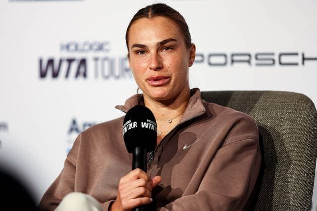 Aryna Sabalenka im Interview GER, Porsche Tennis Grand Prix GP Stuttgart 2025, WTA500, 15.04.2025 GER, Porsche Tennis Grand Prix GP Stuttgart 2025, WTA500, 15.04.2025 Stuttgart Copyright: xEibner-Pressefoto RogerxBuerkex EP