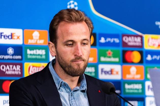 15.04.2025, Pressekonferenz mit Vincent Kompany und Harry Kane, Inter Mailand vs. FC Bayern München, UEFA Champions League, Viertelfinale-Rückspiel Copyright: xBahhoxKarax