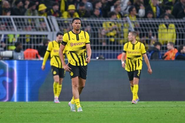 15.04.2025, Fussball, Champions League, Viertelfinale, Saison 2024 2025, Borussia Dortmund - FC Barcelona, Barca Felix Nmecha (Borussia Dortmund) xRHR-FOTO TKx Copyright: RHR-FOTOx RHR-FOTO TK