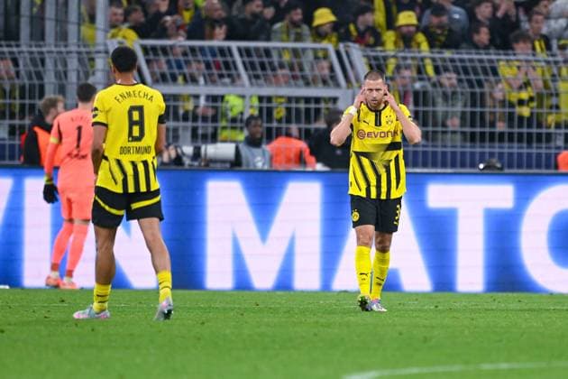 15.04.2025, Fussball, Champions League, Viertelfinale, Saison 2024 2025, Borussia Dortmund - FC Barcelona, Barca Waldemar Anton (Borussia Dortmund) xRHR-FOTO TKx Copyright: RHR-FOTOx RHR-FOTO TK