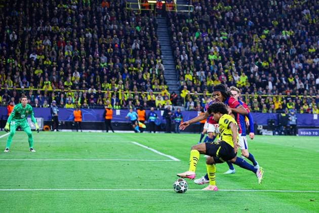 2025.04.15 Dortmund pilka nozna UEFA Liga Mistrzow sezon 2024 2025 Borussia Dortmund - FC Barcelona, Barca N z Foto Pawel Andrachiewicz PressFocus 2025.04.15 Dortmund Football - UEFA Champions League season 2024 2025 Borussia Dortmund - FC Barcelona Credit: Pawel Andrachiewicz PressFocus NEWSPIX.PL --- newspix.pl POLAND OUT! 